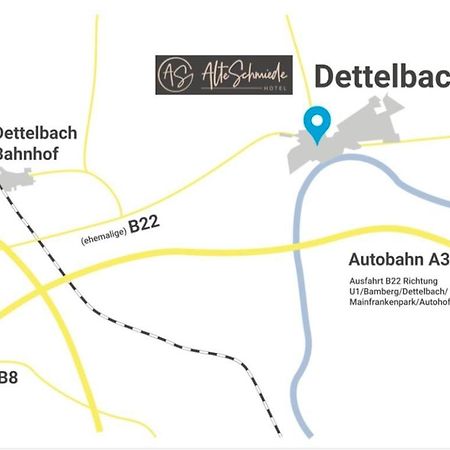 Aparthotel Alte Schmiede Dettelbach Esterno foto
