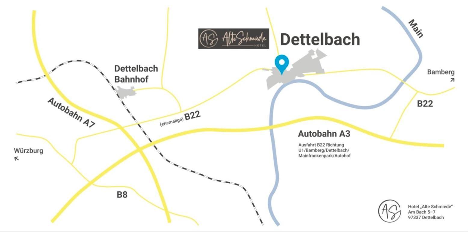 Aparthotel Alte Schmiede Dettelbach Esterno foto